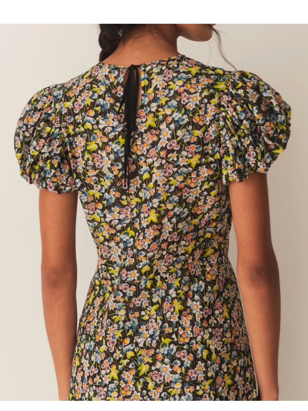 Doen Romina Puff Sleeve Midi Dress Blossom Breeze Size XXL - Picture 4 of 11